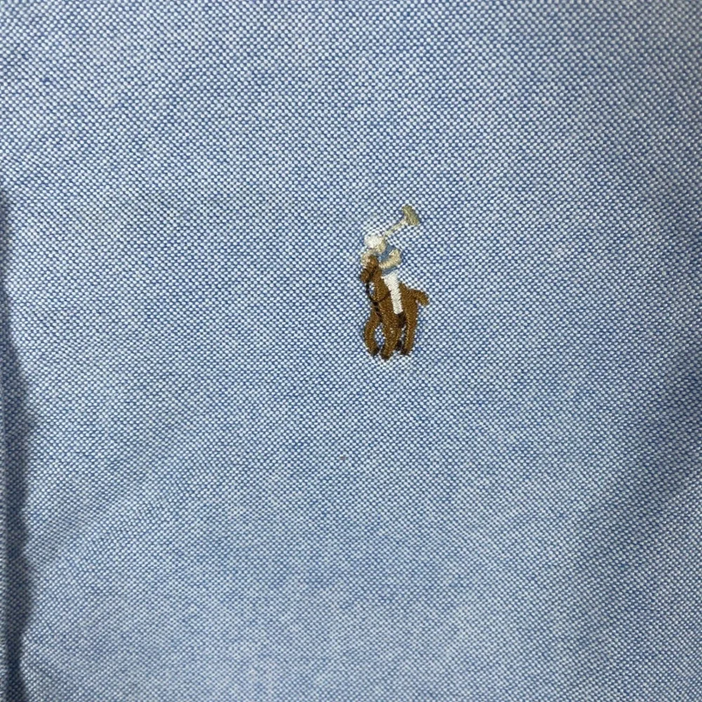 Ralph Lauren Boys Light Blue Oxford Button Down Shirt Size S 8 Long Sleeve Pony